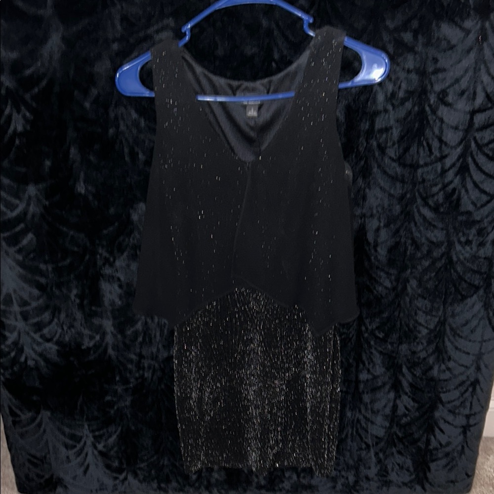 Black Sparkly Sleeveless Dress